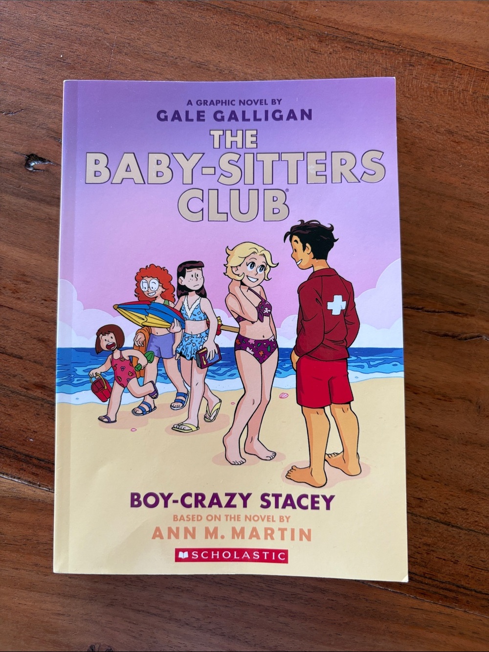 Scholastic The Baby-Sitters Club Graphic Novel — Purple & Cream Beach Cover
